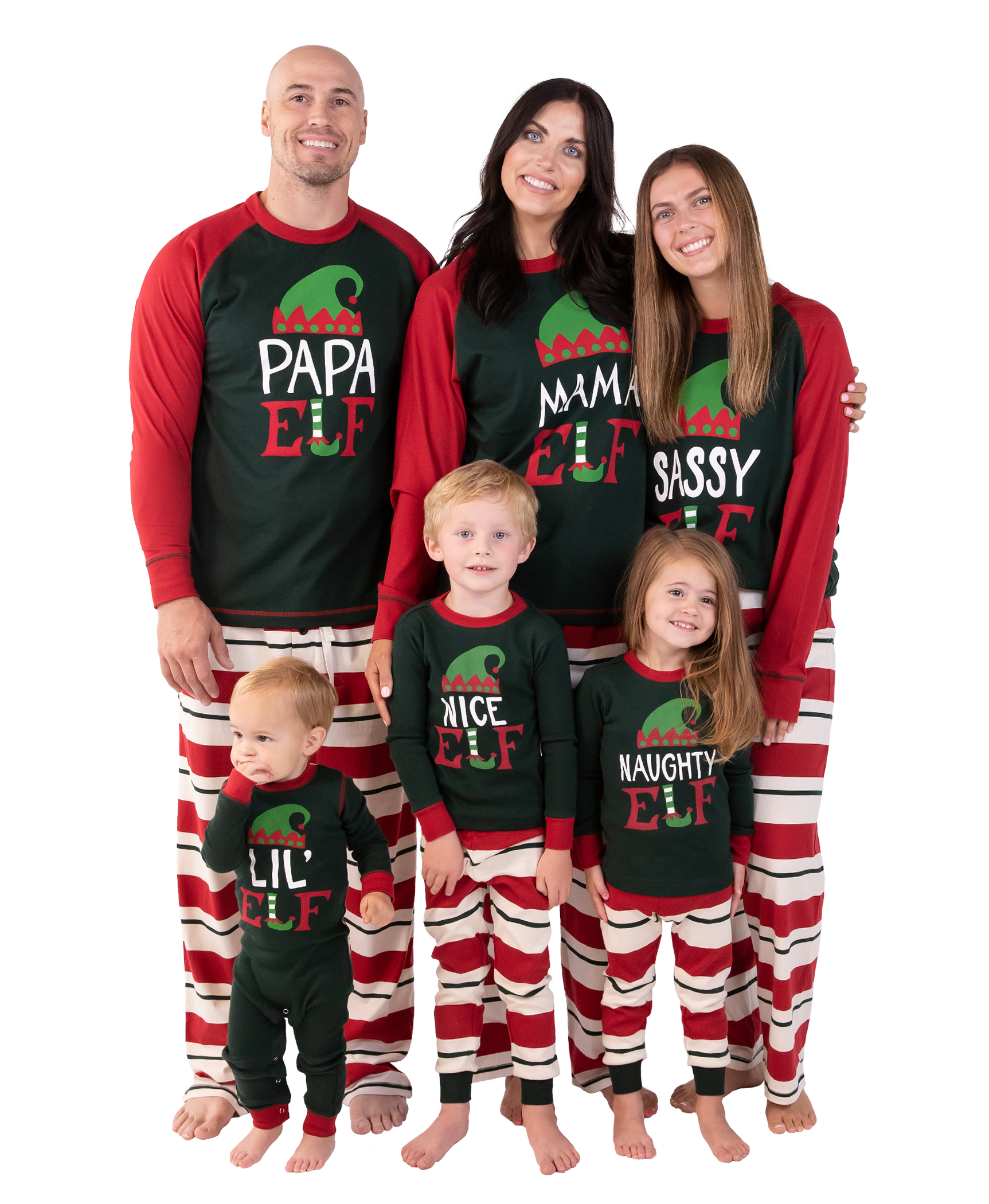Lazy One - Wholesale Sleepwear Set - Kids - Naughty Elf Kid's Long Sleeve Pajama Set8