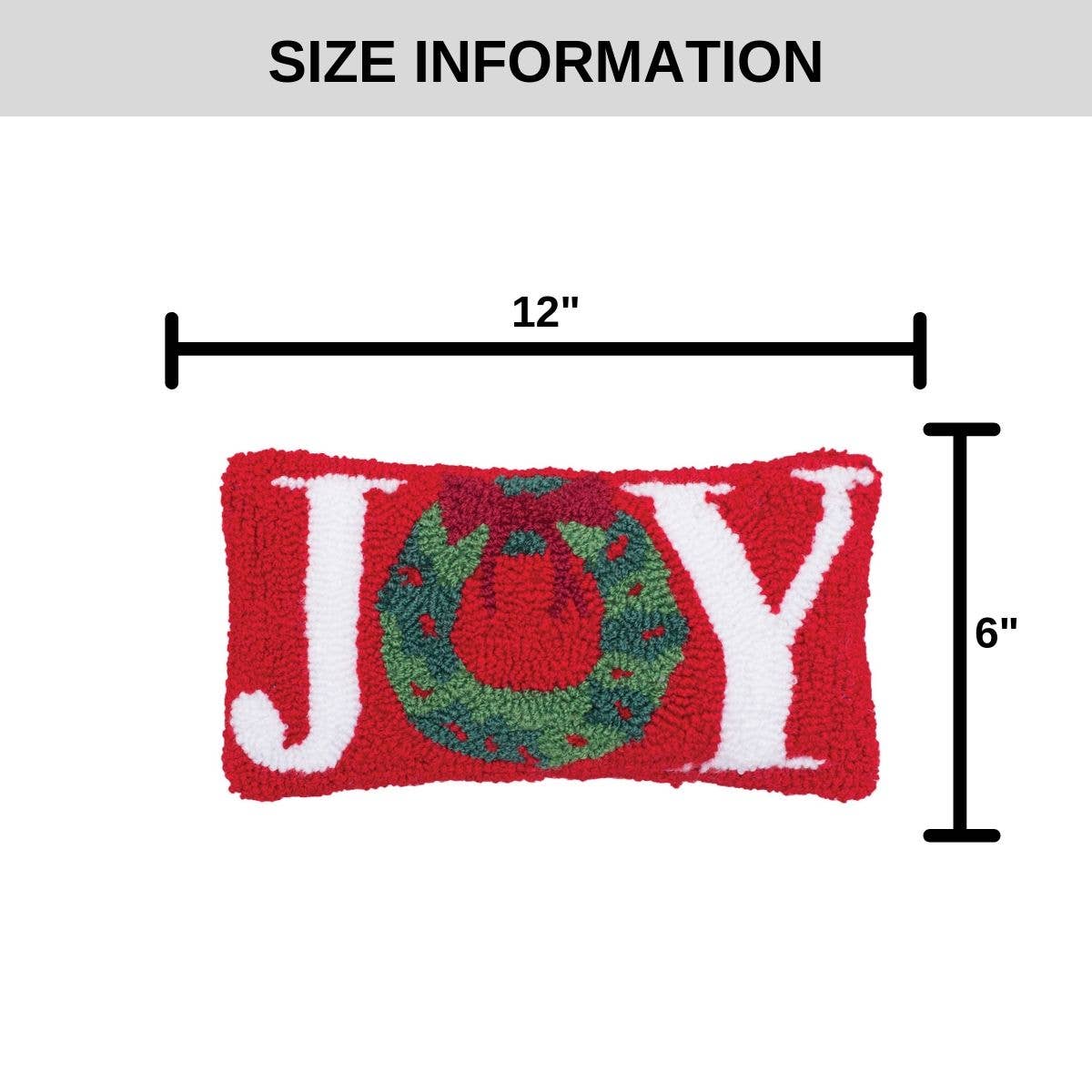 C&F Home - Wholesale Throw/Decorative Pillow - Christmas Joy Wreath Throw Pillow2