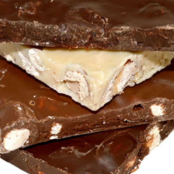 Queen Bee Gardens - Wholesale Chocolate Covered Sweets - Dk Choc. Cherry Almond Bark1