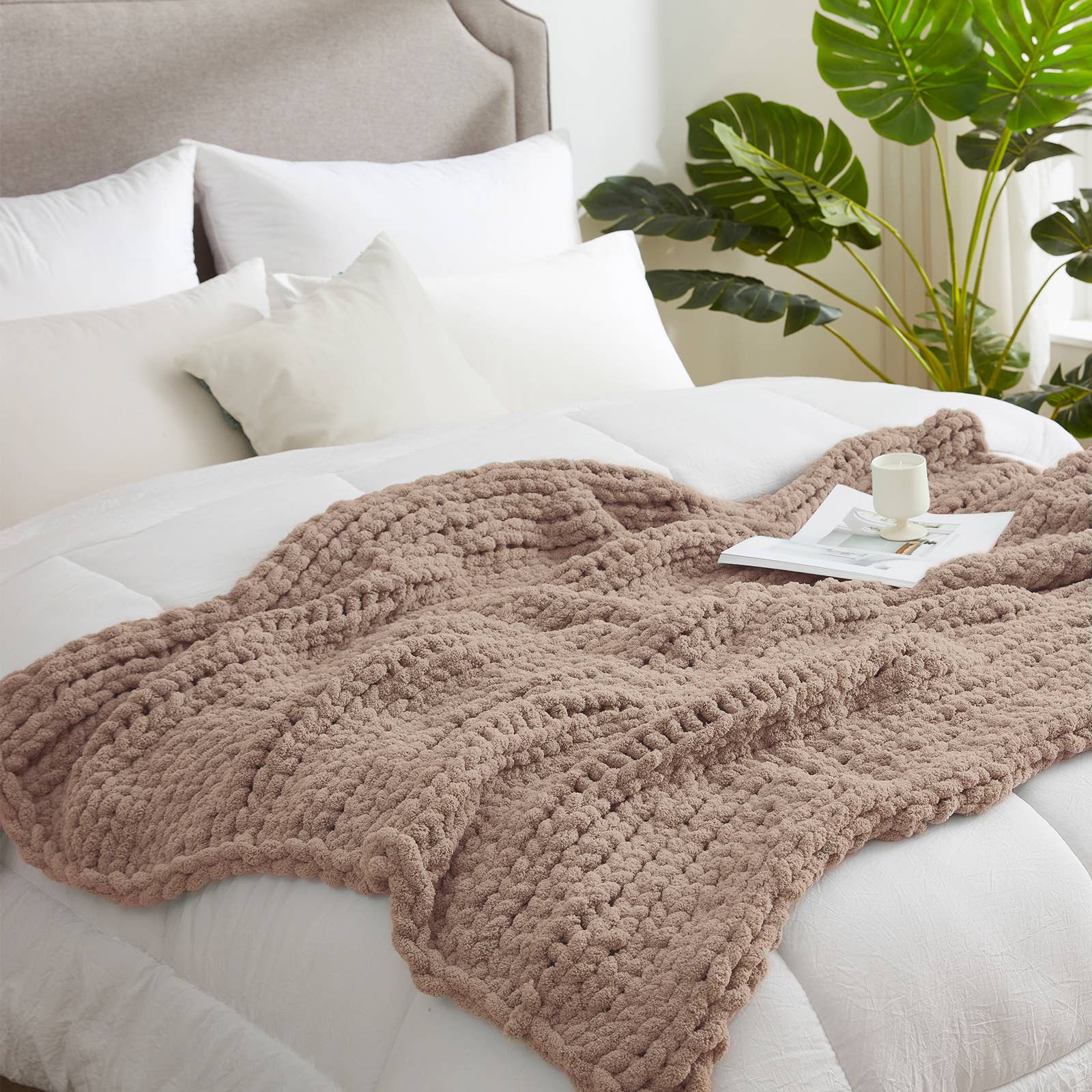 DreamValley - Wholesale Throw Blanket - AH Handmade Chunky Knit Cable Knitted Crochet Blanket4