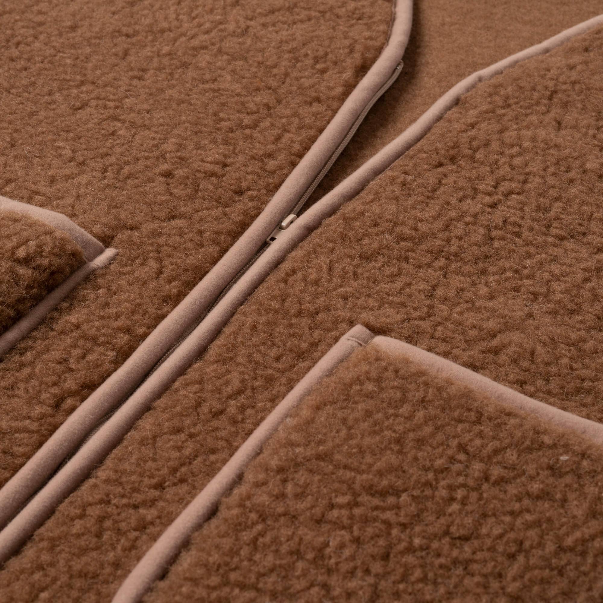 Schaapmaatje - Wholesale Outerwear Vest - Kids - Dark brown bodywarmer with zipper3