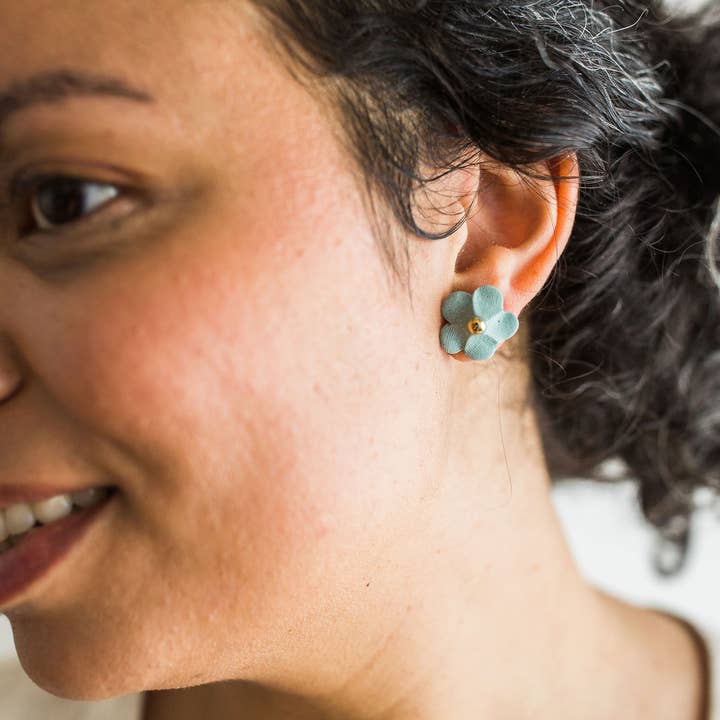 Jenna Vanden Brink Ceramics - Wholesale Knopjes/oorstekers - Bloem studs14