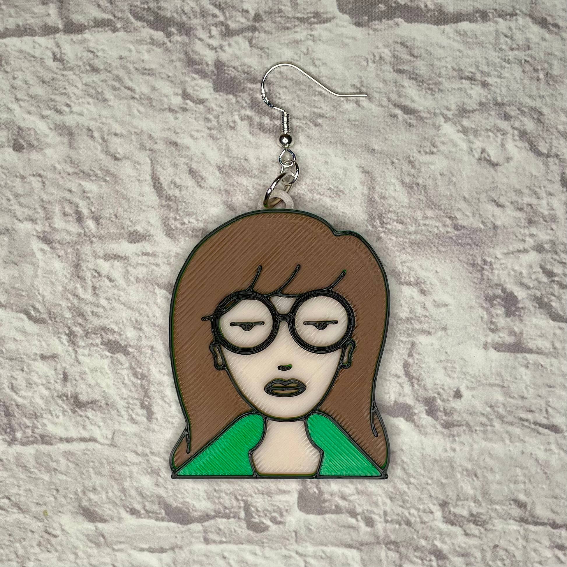 Cryptid Craft Studio - Wholesale Dangle Earrings - Daria Statement Earrings 3D Printed1