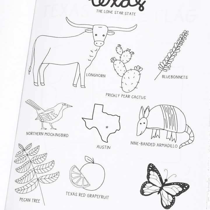 Callie Danielle - Wholesale Coloring & Activity Book - Kids & Baby - Texas Coloring Book3