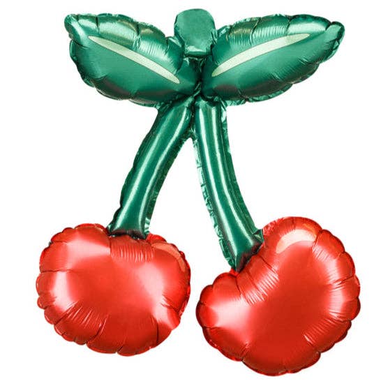 Cherries Foil Balloon 14 in. PartyDeco USA (3 pack) Air-Filled for wholesale by THE BALLOON HUB