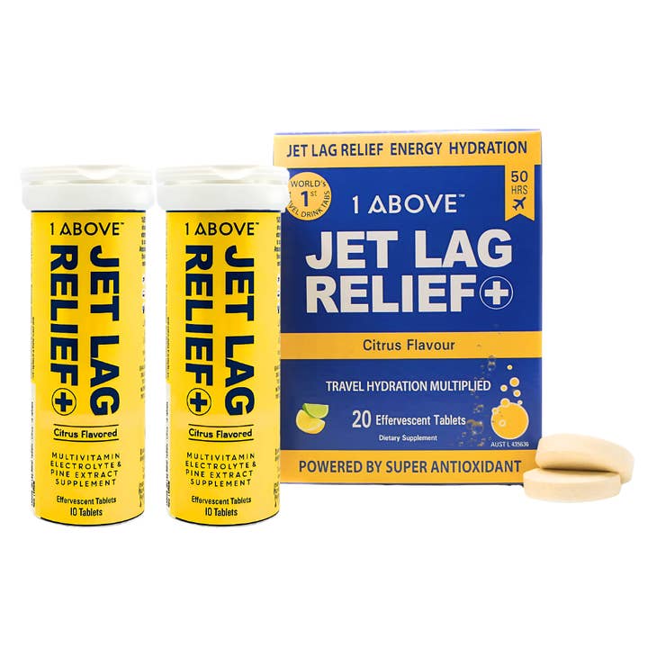 1Above Jet Lag Relief+ 2 Pack x10 Tablets Citrus for wholesale by 1ABOVE