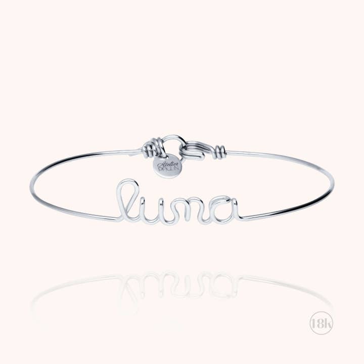 Bracelet Original Personnalisé - or blanc 750/1000 pour la vente par Atelier Paulin