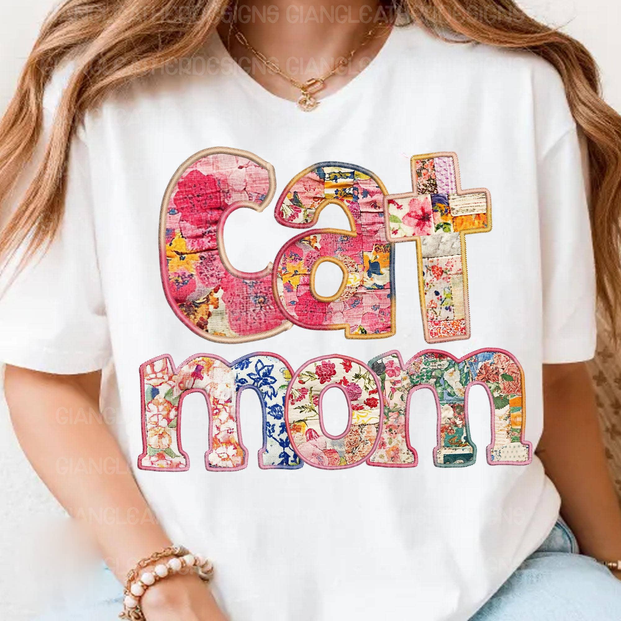 NVC Ecommerce LLC - Wholesale T-Shirt (Graphic) - Women's - Cat Mom Shirt, Fur mama Embroidery, Pink Mama Sweatshirt2