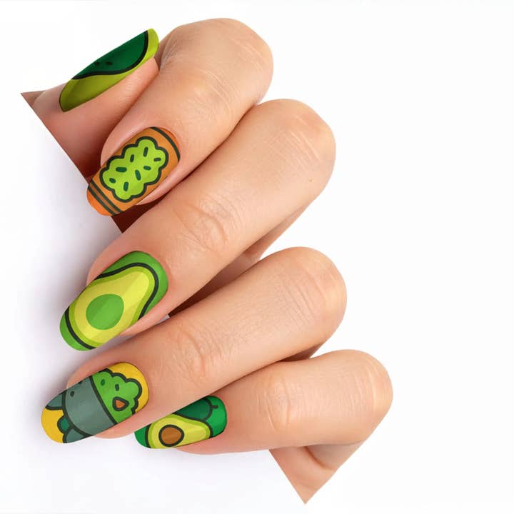 FYNE BODY - Wholesale Press-on/fake nails - AvoChic Sunshine Avocado Press-On Nails72