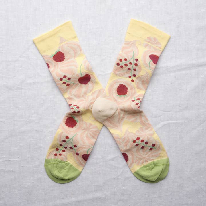 Pale Yellow Pavlova Sock for wholesale by Bonne Maison