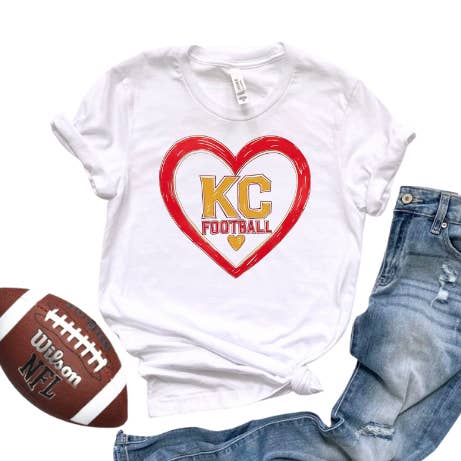 KC Football Coração por atacado de Farmtown Printing Company