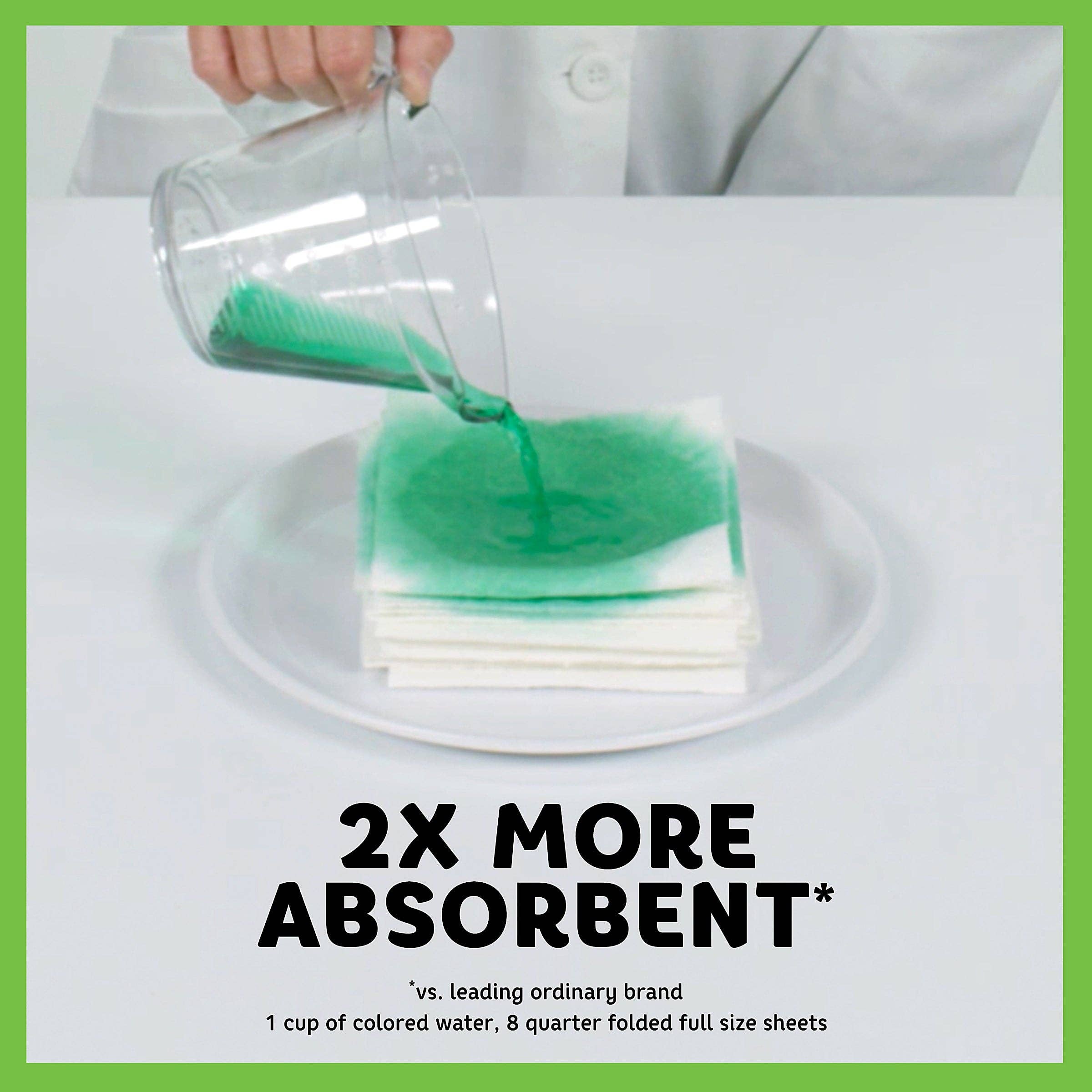 EcoQuality – Großhandel Papierhandtücher – Bounty Plus 2-lagige weiße Küchentücher, 12 Rollen Pack1