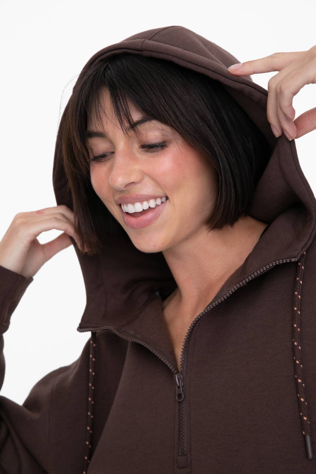 Mono B - Wholesale Hoodie - Women's - 2-Tone Color Blocked Hoodie with Pocket3