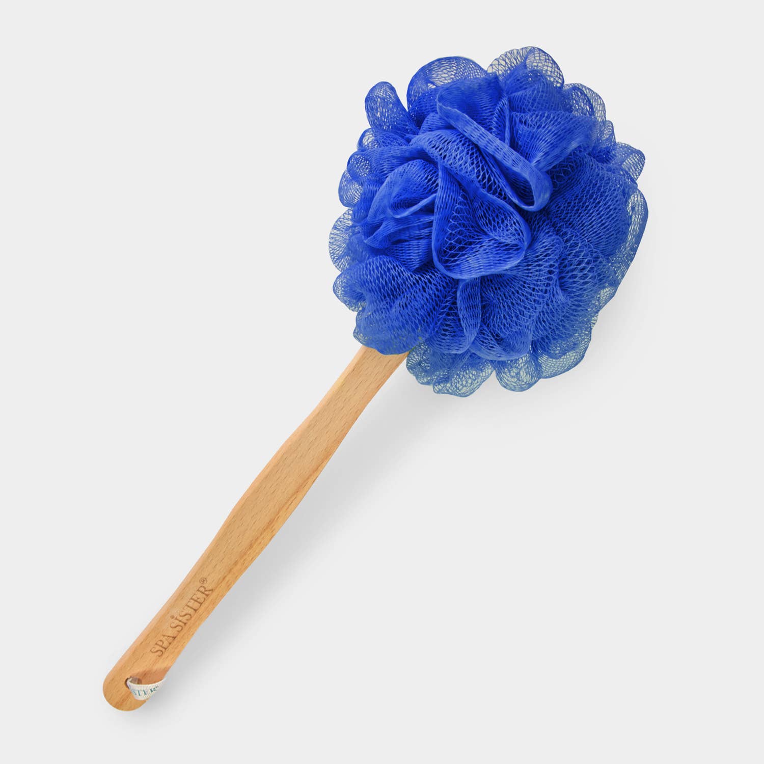 Bath Accessories Company - Wholesale Bath Pouf/Sponge - Net Sponge Stick (Beechwood)9