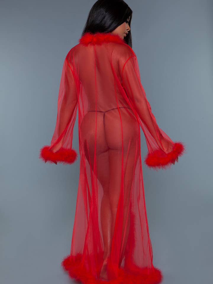 BeWicked - Wholesale Robe - Women's - BW1650 Marabou Robe27