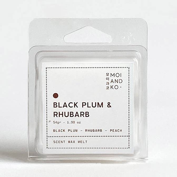 MOI AND KO - Wholesale Wax melt - Black Plum and Rhubarb wax melt 4 cubes0