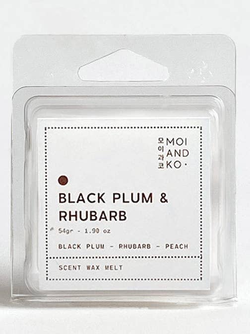 Cera di prugna nera e rabarbaro sciolta 4 cubetti per la vendita all'ingrosso da parte di MOI AND KO