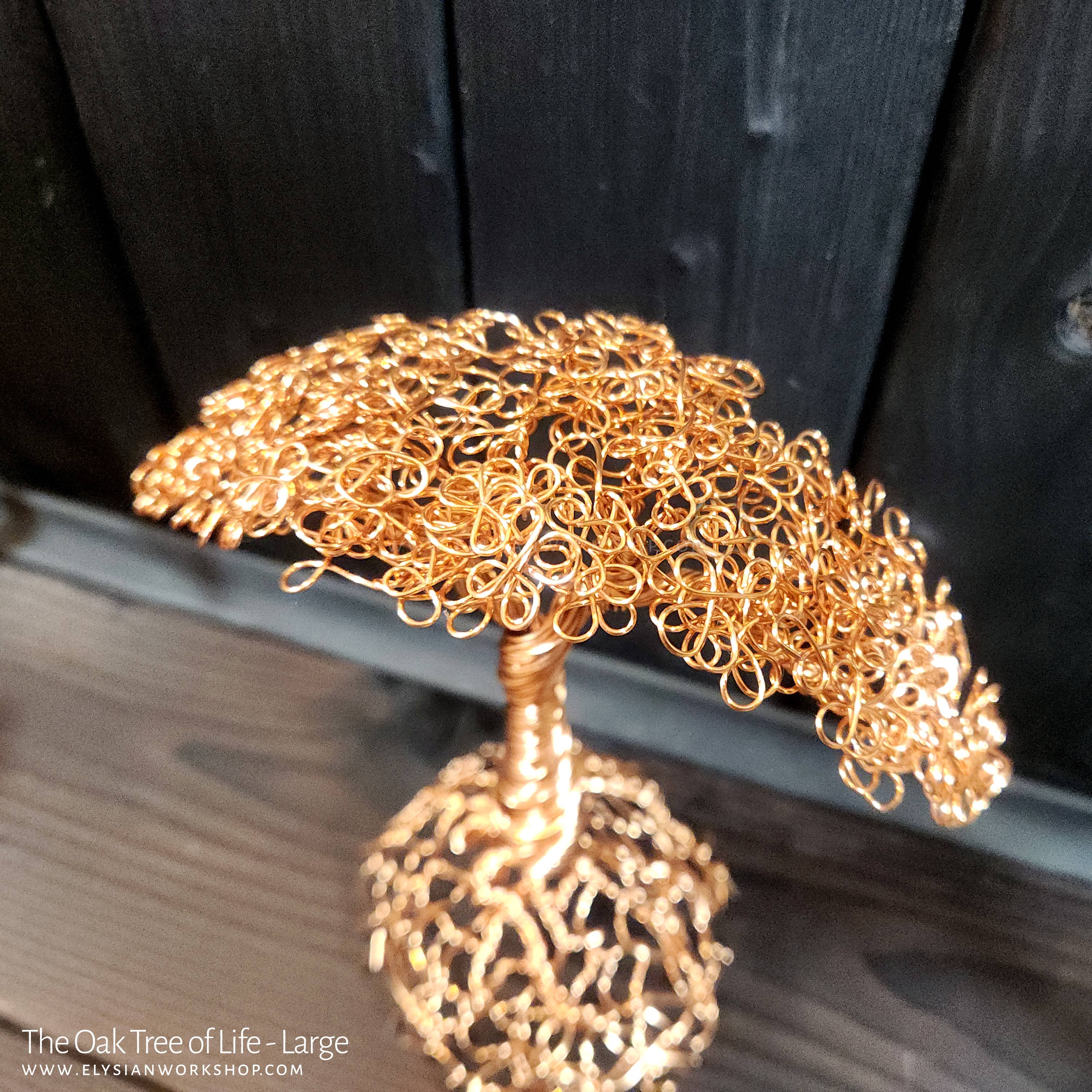 Elysian Workshop - Wholesale Sculpture - The Oak Bonsai Tree Handmade Copper Sculpture Boho2