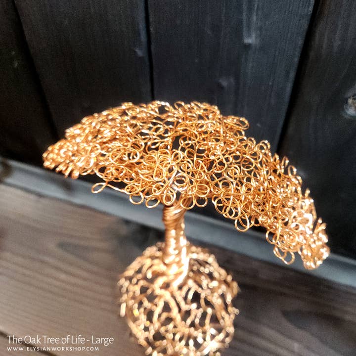 Elysian Workshop - Wholesale Sculpture - The Oak Bonsai Tree Handmade Copper Sculpture Boho2
