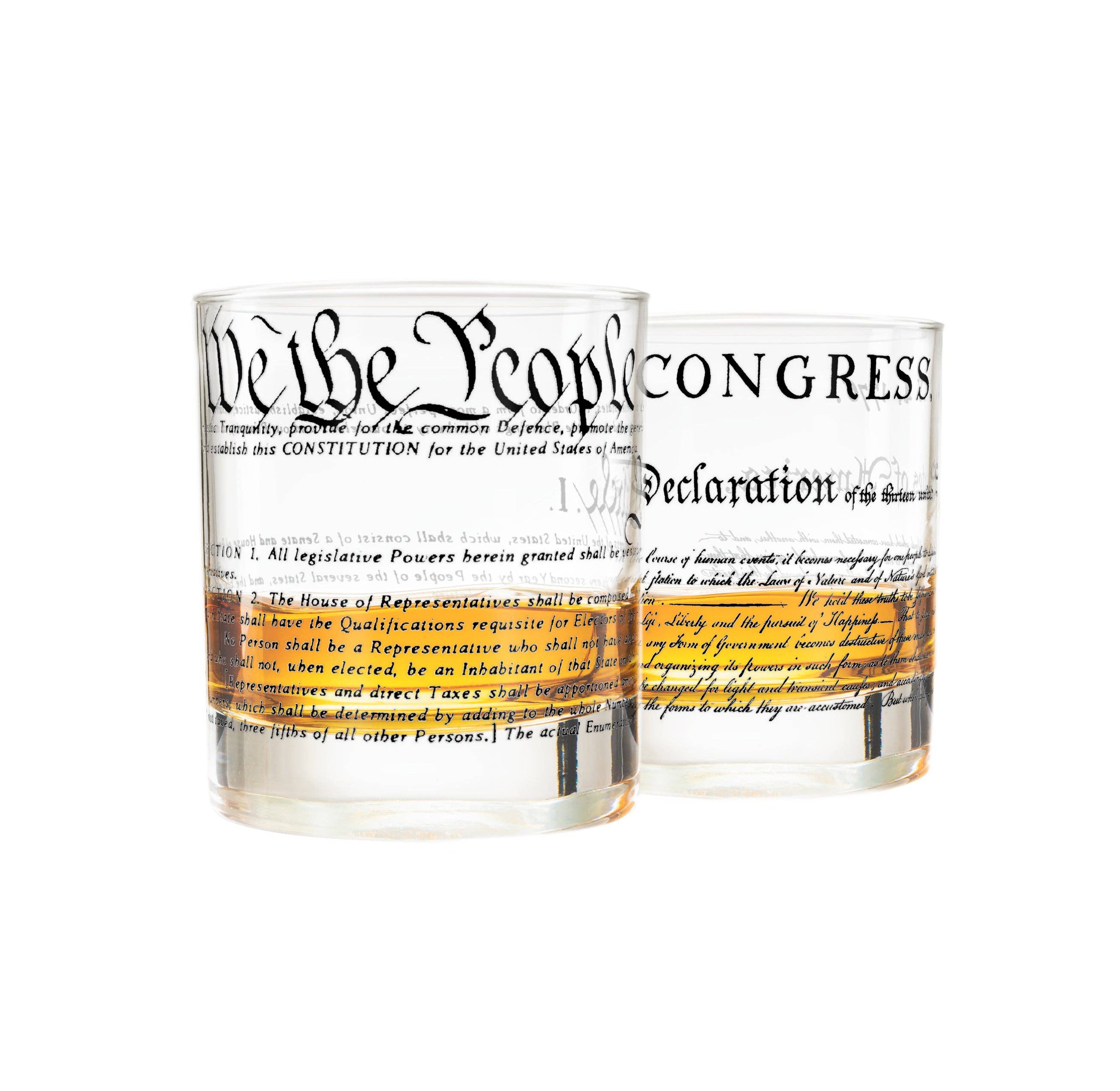 Greenline Goods - Wholesale Cocktail/Liquor Glass - United States Constitution + Declaration Whiskey Glasses (Set of 2)3