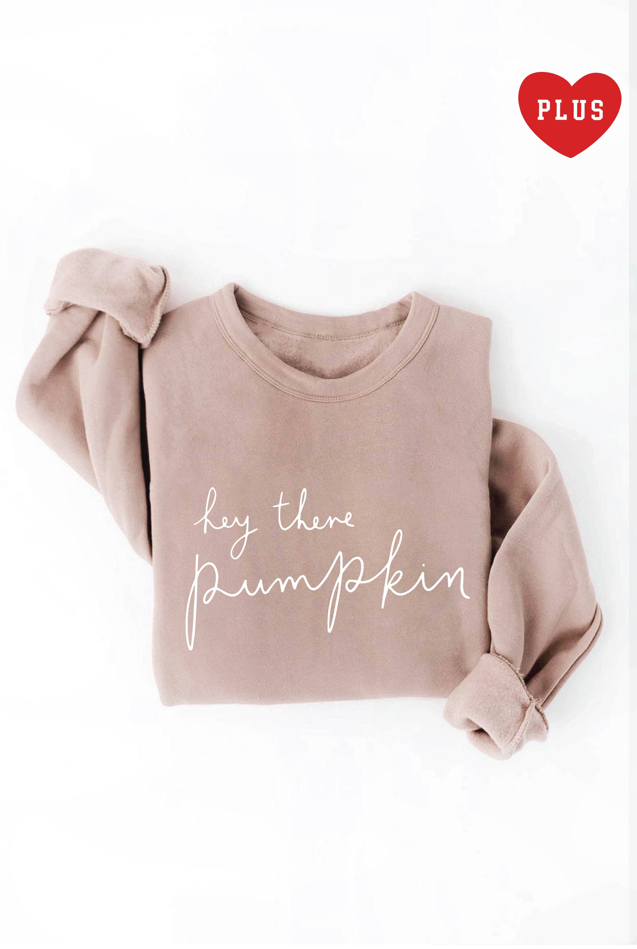 OAT COLLECTIVE - Wholesale Graphic Sweatshirt - Women's - HEY THERE PUMPKIN Plus Graphic Sweatshirt18
