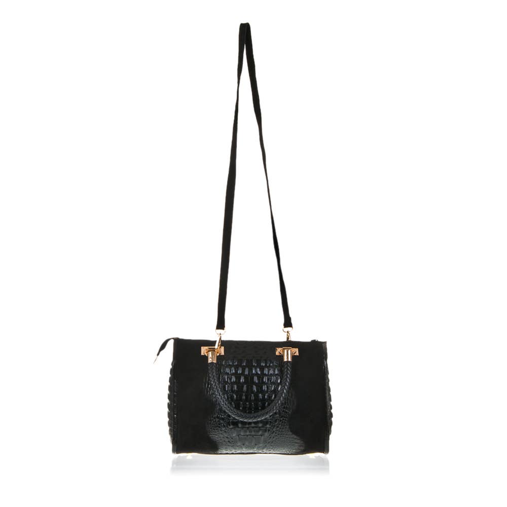 FIRENZE ARTEGIANI – Bolsa de ombro – Mulher por atacado – Sacola feminina Anacapri. Camurça de couro genuíno gravada5