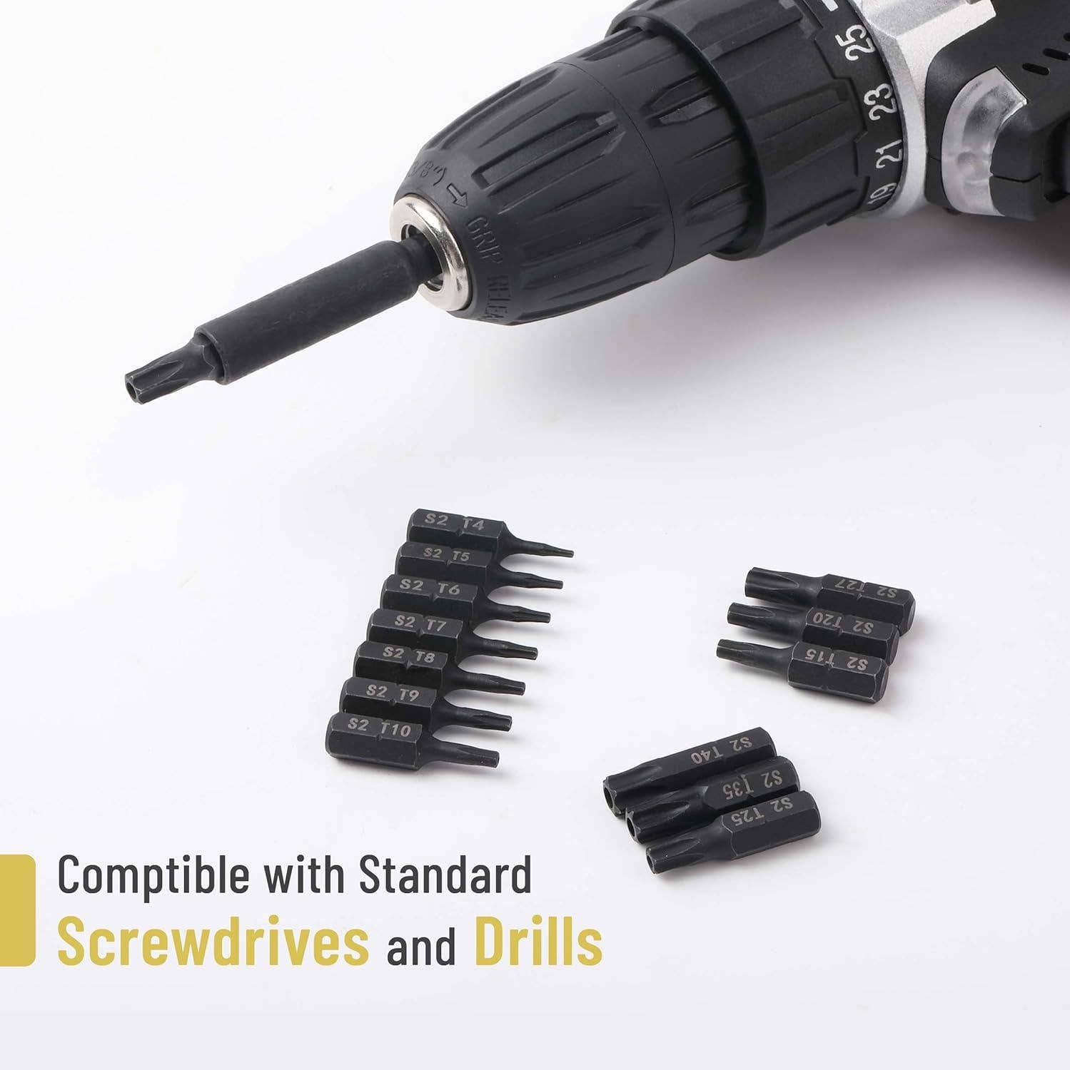 Bates Choice – wholesale Tool set – Bates- Torx Bit Set, 15 Pieces Set, T4-T403