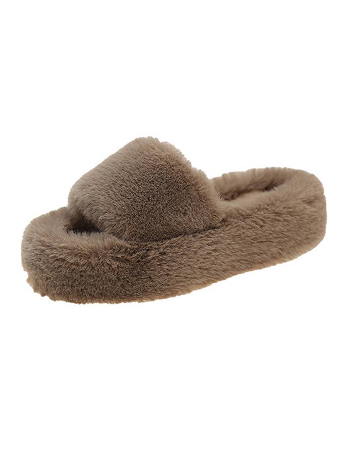 UNISHE - Wholesale Slippers – Women's - Fluffy Home Slippers ZK4504