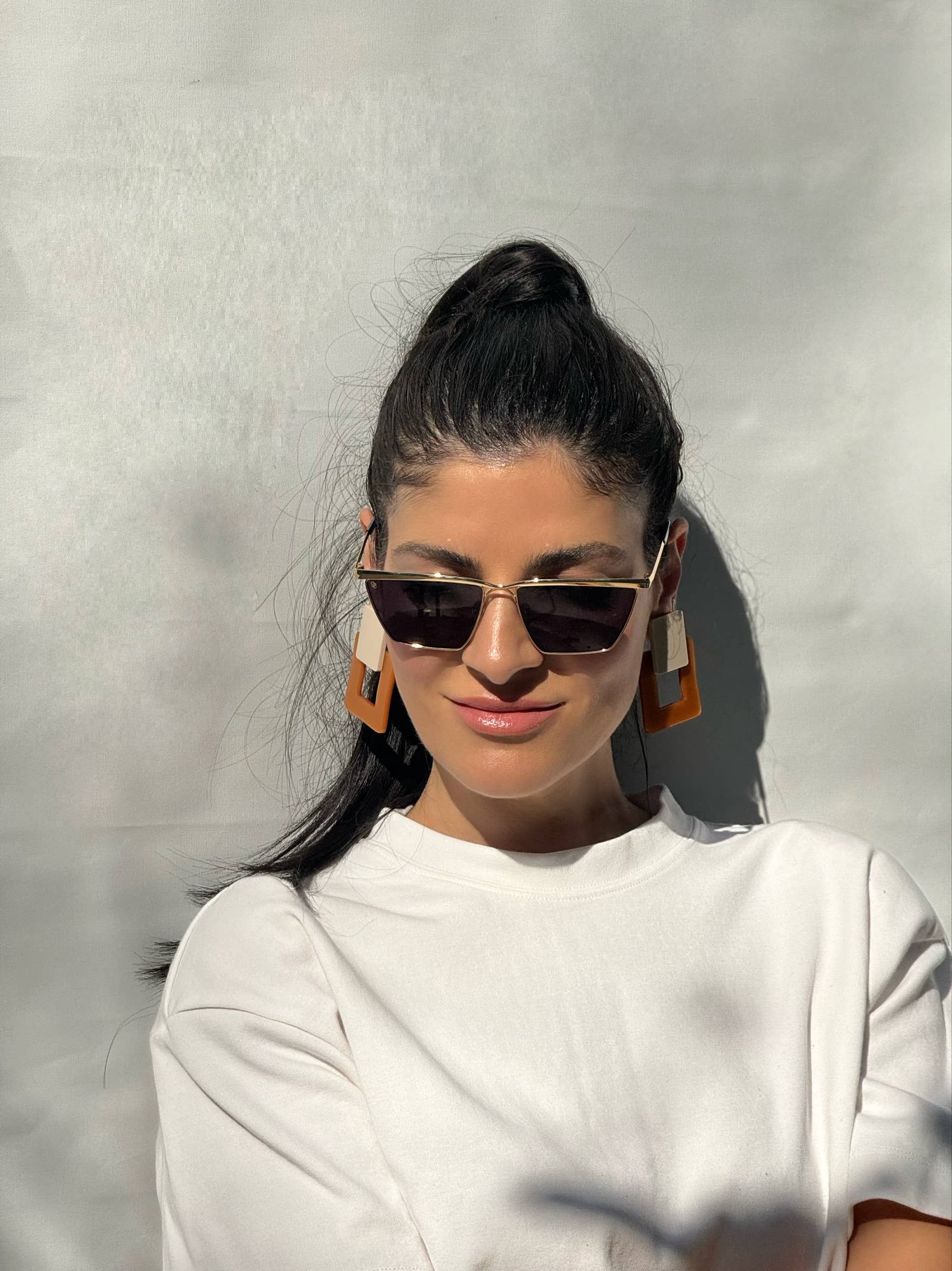 Christina Christi - Wholesale Clip-On Earrings - Colorful Square Earrings, Clip On Earrings Women, Geometric8