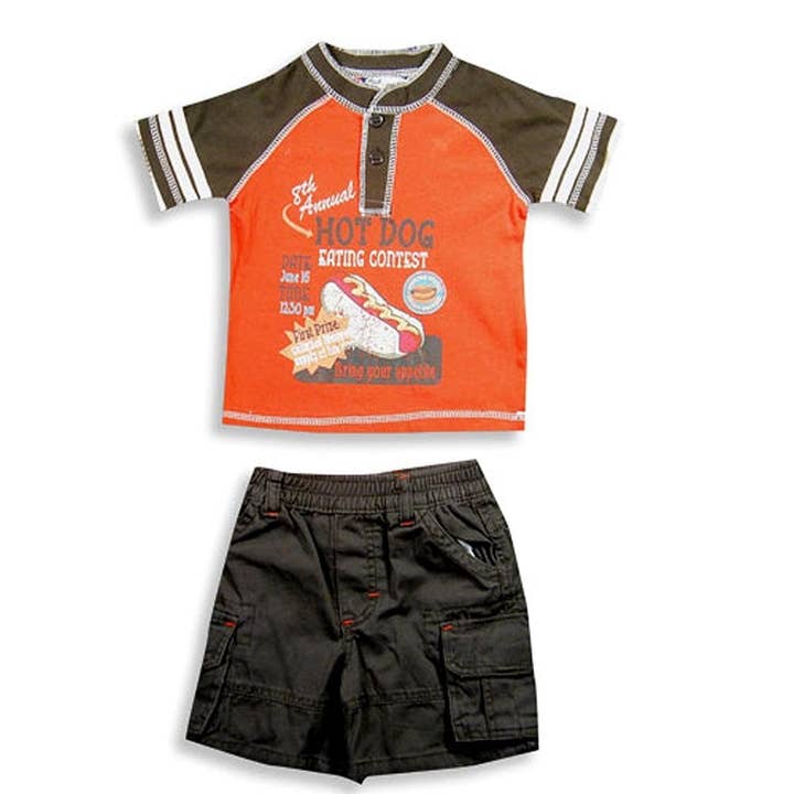 Eastern Off Price - Wholesale Top & Short Set - Kids - Nick & Eddie - Baby Boys Short Sleeve Short Set