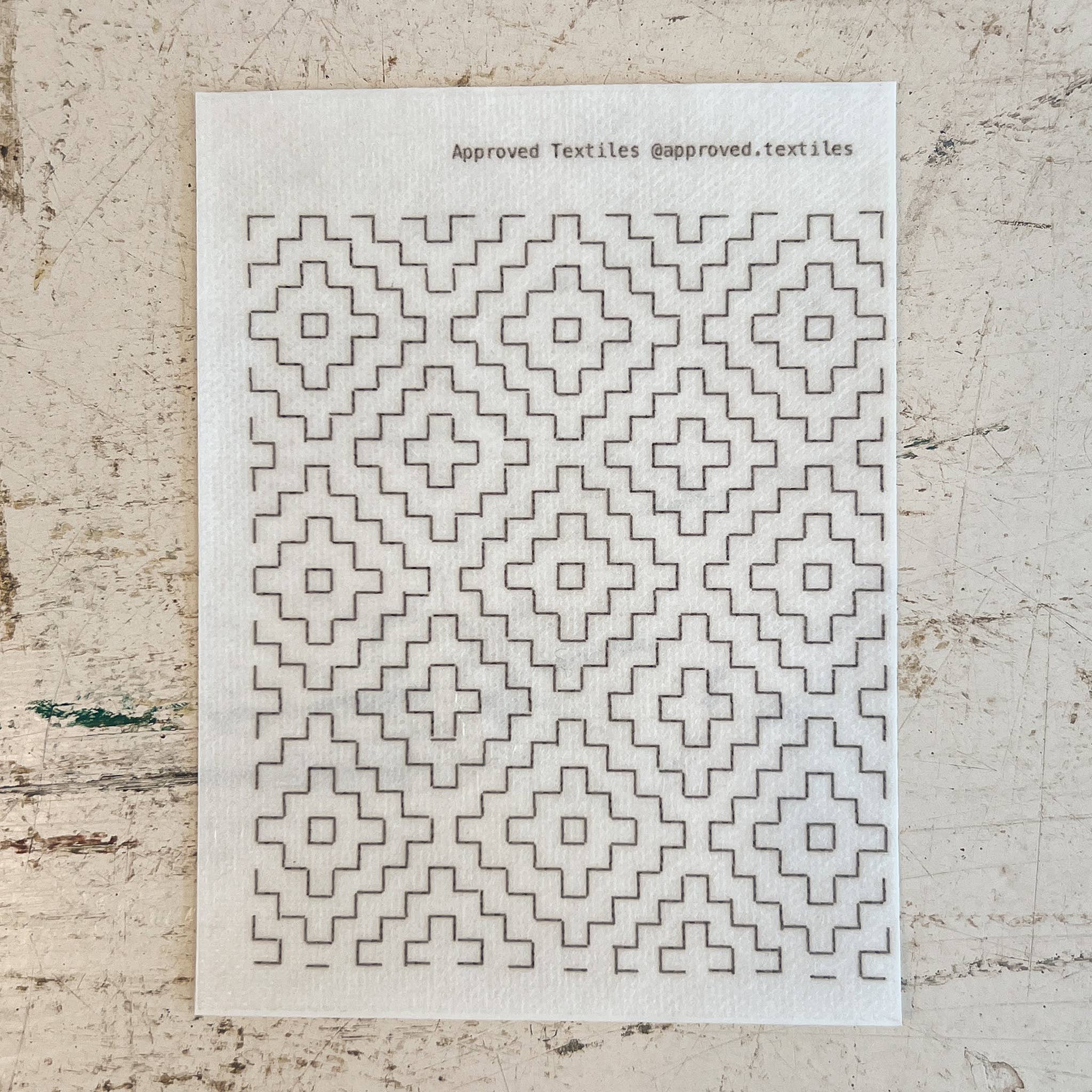 Approved Textiles – Kit de costura artesanal por atacado – Flores de Dióspiro - Remendo Mínimo + Transferência de Ornamentação4