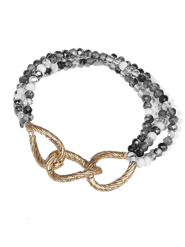 Pulsera de perlas con eslabones dorados para venta al por mayor de Accessorize Me