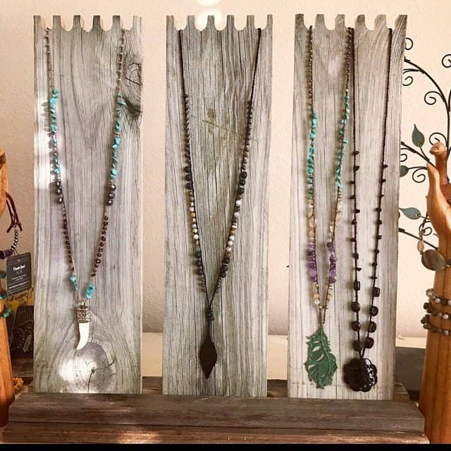 Gifted Shop Works, LLC - Wholesale Jewelry Stand & Display - Multi-Necklace Display With 3 Easels3