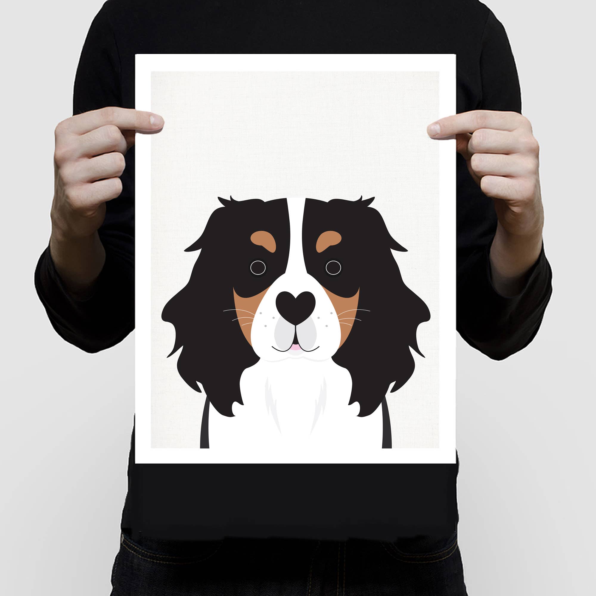 Creative Monsoon - Wholesale Art Print - Cavalier King Charles Spaniel Tri Colour Print2
