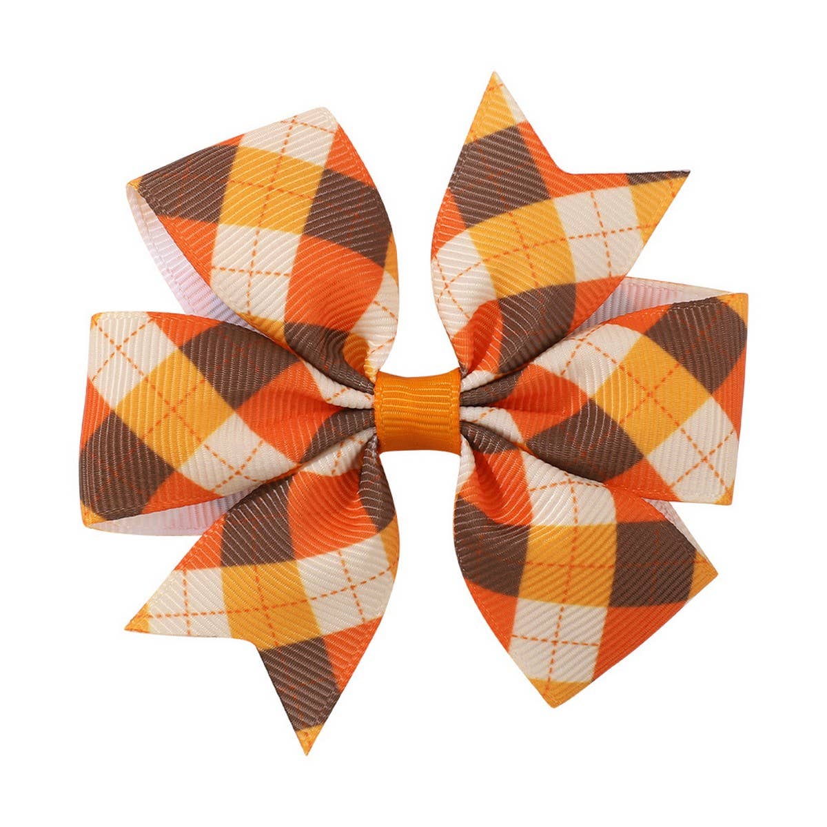 ACCITY - Wholesale Hair Clip - Kids - Thanksgiving Turkey Pumpkin Tail Hair Clip_CWAHA66813