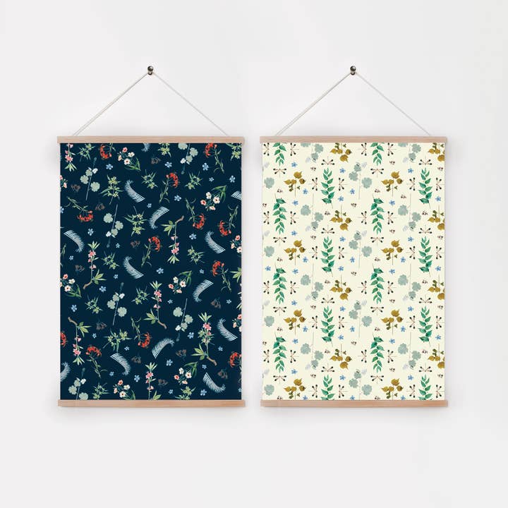 Zetta Florence - Wholesale Flat wrap - Double-Sided Wrap - Floral Slumber2