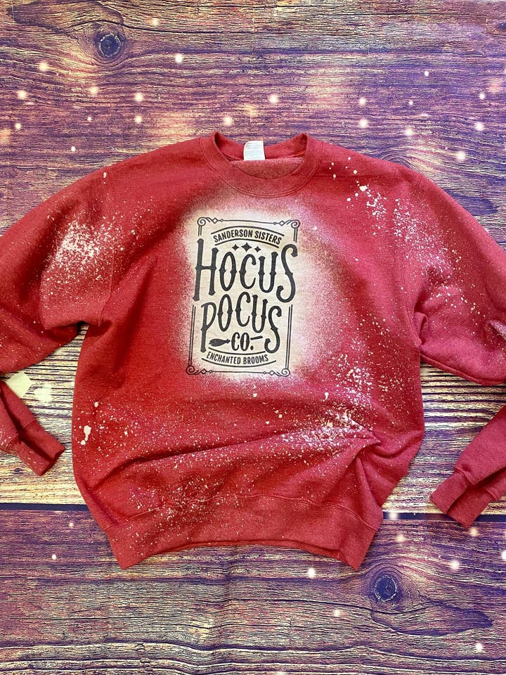 Hocus Pocus co Bleach Sweatshirt for wholesale by Cute As A Rustic Button
