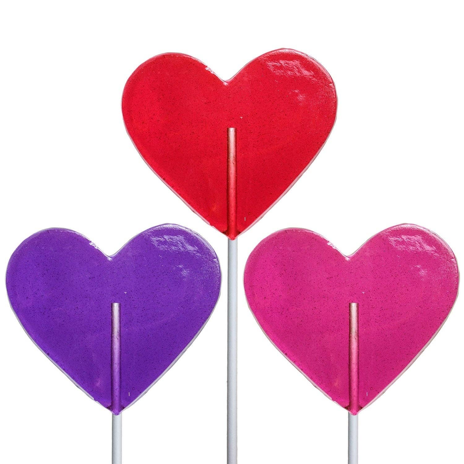 Melville Candy Company - Wholesale Lollipop - Classic Heart Lollipops - Assorted1