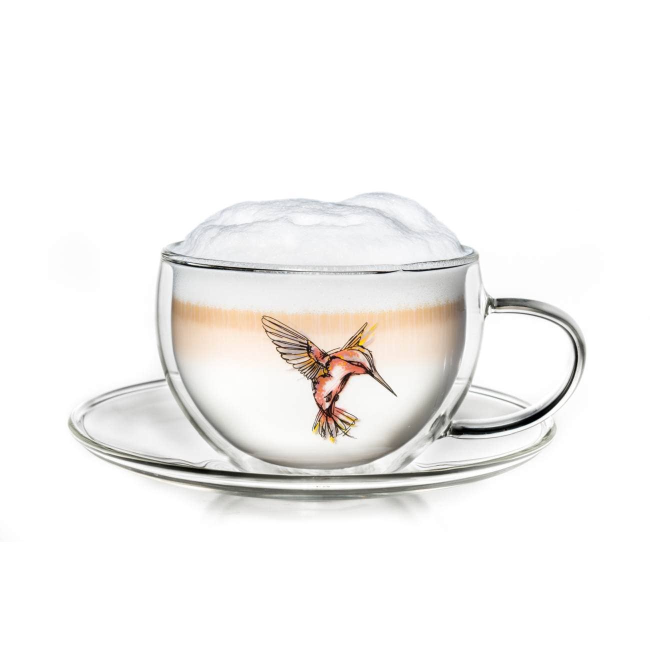 Creano - Wholesale Coffee/Tea Cup - Hummi Thermal Mug with Saucer, Red1