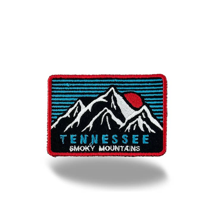 Tennessee Smoky Mountains Embroidered Iron-On Patch for wholesale by Northern Icons Creations INC