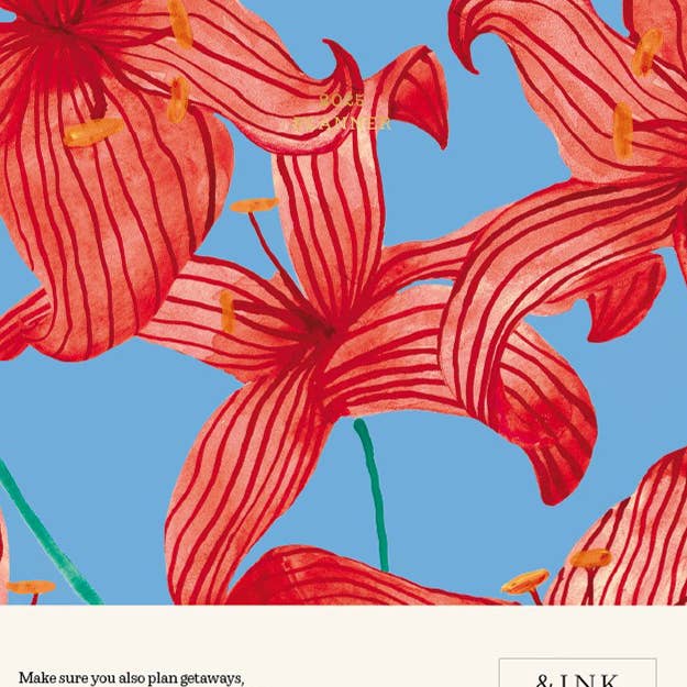 A-Journal Stationery – wholesale Journal och dagbok – &INK Diary 2025 - Blomma Röd