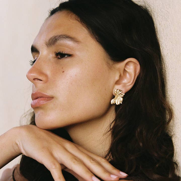 Agapée Jewelry - Wholesale Stud/Post Earrings - Monea Earrings | Jewelry Gold Gift Waterproof