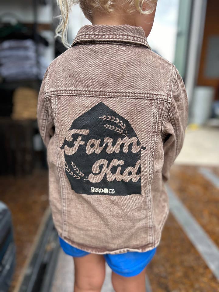 Farm Kid Denim Jacket for wholesale by The Herd & Co
