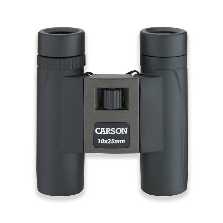 Carson - Wholesale Binoculars - TrailMaxxâ„¢ 10x25mm Rugged Compact Binoculars, Pouch, Strap