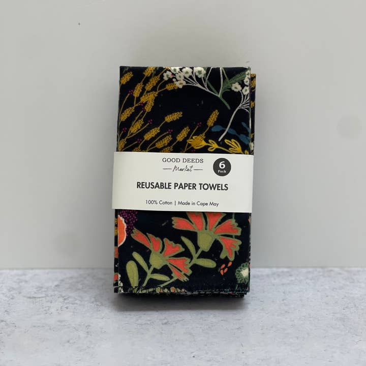 Återanvändbara pappershanddukar - Set om 6 | Kaitlyn Meadow för wholesale av Good Deeds Market