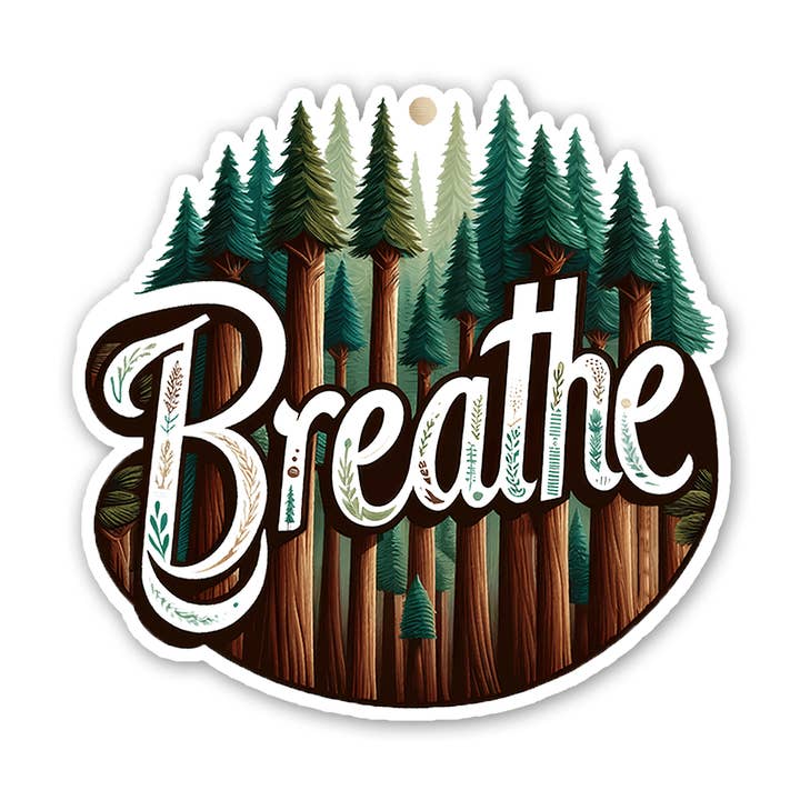 Breathe - Redwoods Sticker for wholesale by Sticker Atlas