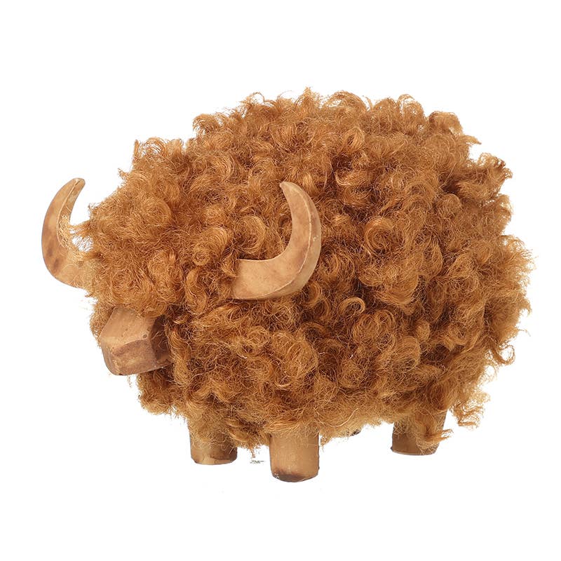Heaven Sends – wholesale Ornament – BROWN HIGHLAND COW0