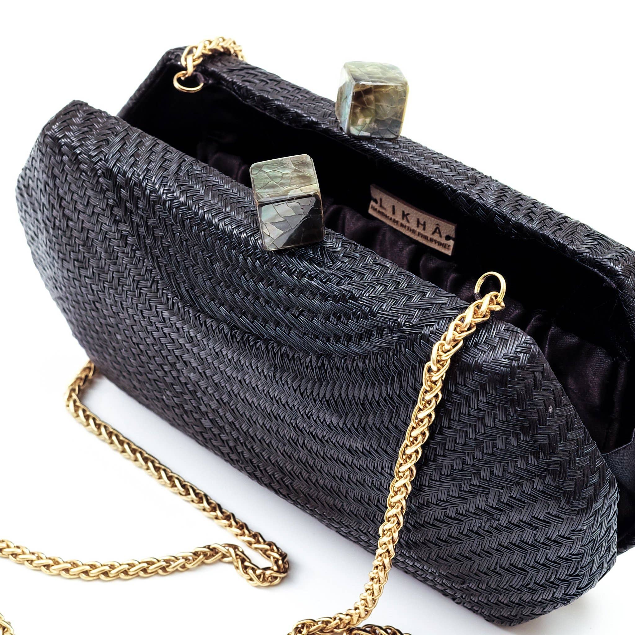 LIKHÂ - Wholesale Clutch Bag - Women's - Handwoven Clutch - Sarsuela Classic, Black | LIKHA3