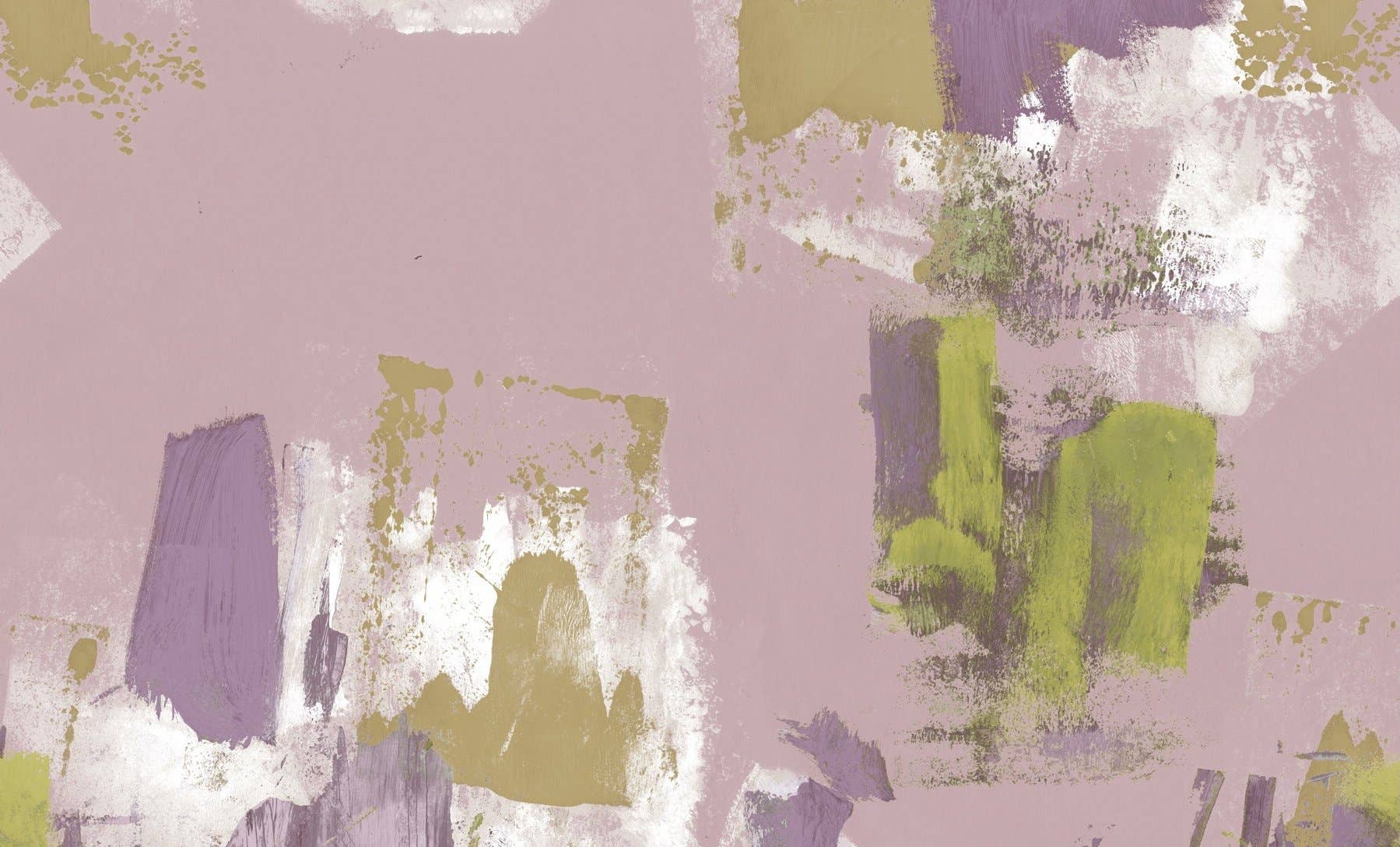 Malva + Verde Papel de parede pintado abstrato - malva para venda a revendedores na Faire2