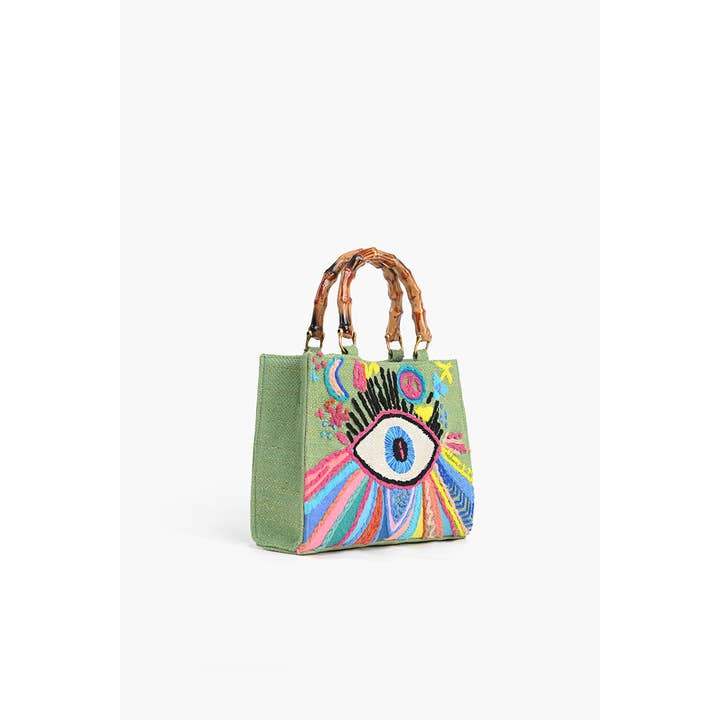 America & Beyond – Mala com alça superior – Mulher por atacado – Mala Groovy Evil Eye1